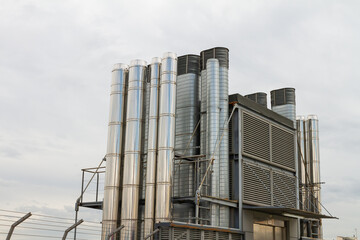 Steel tubes, gas and smoke vents