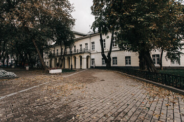 urban landscape of non-tourist autumn Moscow