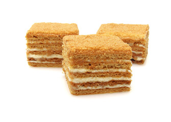 Slice of honey cake.
