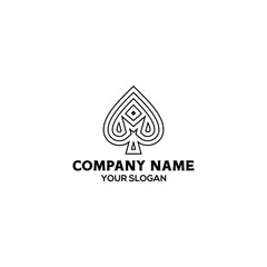 M Ace Logo Design Vector