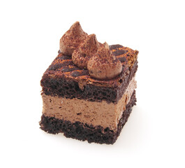 Tiramisu cake and prague cream