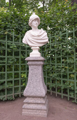 The sculpture "Alexander of Macedonia" in the Summer Garden