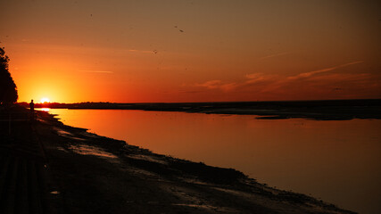 Coucher de soleil en Normandie