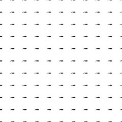 Square seamless background pattern from geometric shapes. The pattern is evenly filled with black whale symbols. Vector illustration on white background