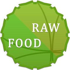 Raw food label
