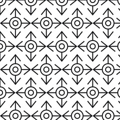 Abstract vector modern geometric pattern. Stock illustration.