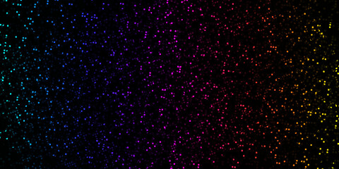 Obraz premium Random Particles Background Green Yellow Gradient