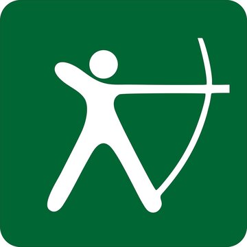 Sports illustration of archery. Image of Olympic sport