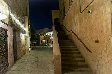 The traditional Arab style bazaar at Dubai Old Souq, DUBAI United Arab Emirates. 25-December-2020.