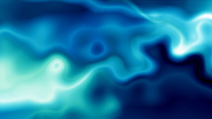 beautiful abstract blue background chaotically changing turbulent swirls