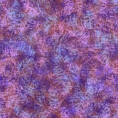 Seamless pattern of abstract elements of dark purple shades on a burgundy background for textiles.