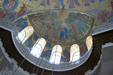 Fototapeta na wymiar The interior of the Naval Cathedral of St. Nicholas