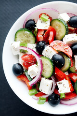 greek salad with feta cheese