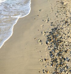 footprints on the sand