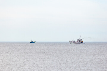 seiner on a Black Sea, beautiful view, Georgia