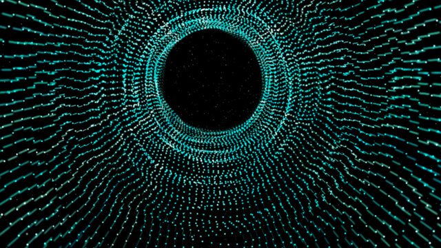 abstract glowing futuristic tunnel background