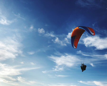 paraglider in the sky