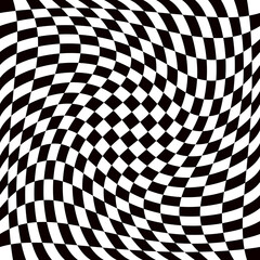 Twisted race flag. Twisted race pattern. Vector race twisted pattern.