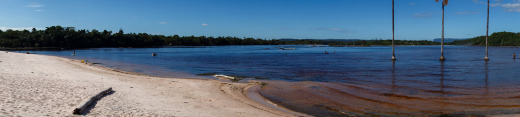 View of  the lagoon in Canaima  National Park (Bolivar, Venezuela).