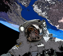  espacio, astronauta, la nasa, gravedad, capa de ozono, traje espacial,  cosmos, galaxia, sistema solar, satélite, la nada.  © Ivan