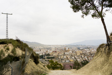 views of typical village of murcia, cieza, spain