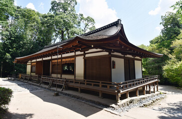 宇治上神社　拝殿の裏側　京都府宇治市