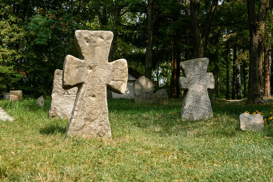 Ancient stone crosses