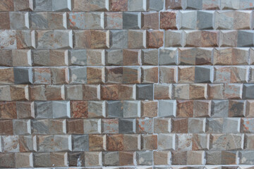 Obraz premium Pared con patrones de piedras naturales 3