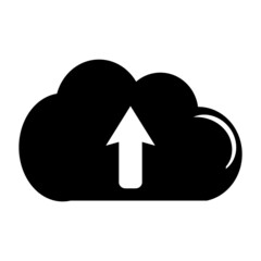 Cloud upload symbol, web and computer icon