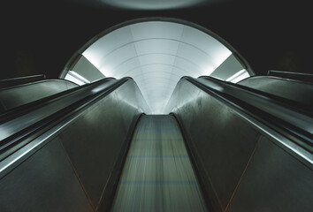 Fototapeta premium escalator in subway