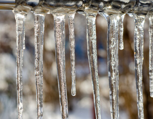 icicles on a roof