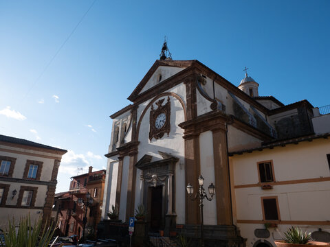 vista della chiesa principale di Zagarolo, in provincia di Roma