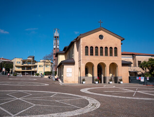 Obraz premium la piazza principale di Lariano, in provincia di Roma