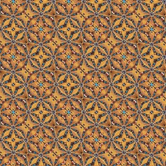 thai pattern on the wall