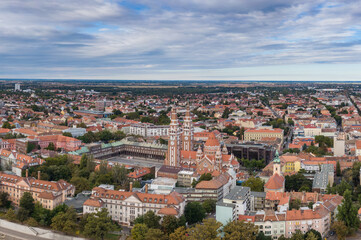 Fototapeta na wymiar aerial photo of beautiful Szeged