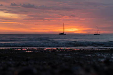 sunrise over the sea in Patagonia - Puerto Madryn