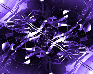 crack lines glass broken forms fractal design