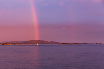 rainbow to the lighthouse