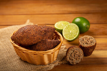 Kibbeh - The traditional Arabian snack, known in Brazil as Quibe (kibe).