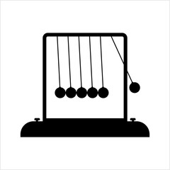 Oscillation Icon, Conservation Of Momentum, Physics Science Education Icon