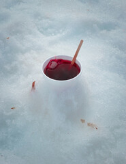 Tea in the snow