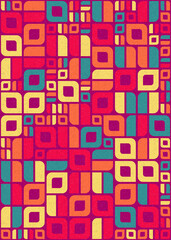 Abstract Geometric Pattern generative computational art illustration