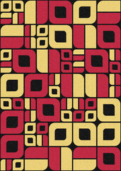 Abstract Geometric Pattern generative computational art illustration