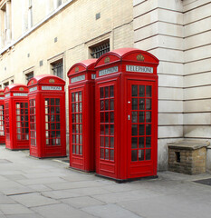 Fototapeta premium red phone box