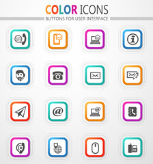 postal services icon set