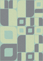 Abstract Geometric Pattern generative computational art illustration