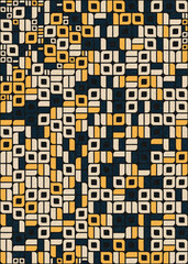 Abstract Geometric Pattern generative computational art illustration