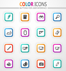 Design tools icon set