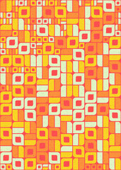 Abstract Geometric Pattern generative computational art illustration