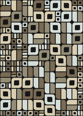 Abstract Geometric Pattern generative computational art illustration